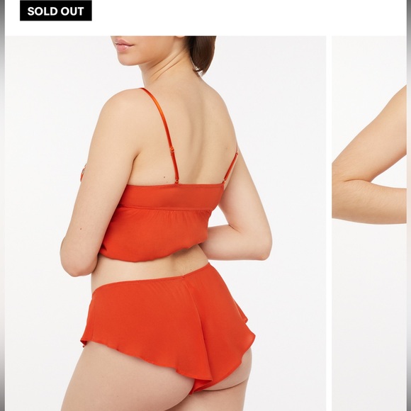 Savage X Fenty Orange Floral Intimate Dolled Up Lace Set - Picture 16 of 17